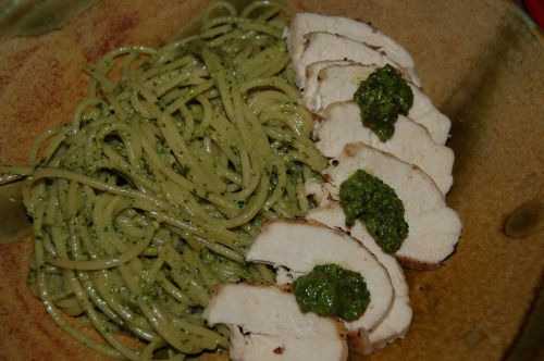 One thing to serve with pesto